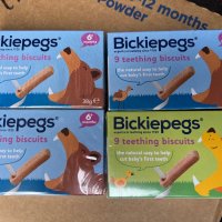 Bickiepegs Natural Teething Biscuits за никнещи зъбки 6+, снимка 1 - Други - 38965547