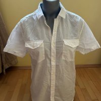 Бяла мъжка риза H&M, снимка 8 - Ризи - 43728069