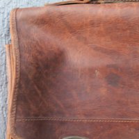 Стара кожена чанта, снимка 2 - Антикварни и старинни предмети - 43896014