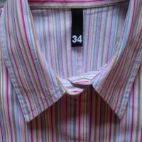 Дамски сет риза с къс ръкав H&M и розови  къси панталонки , снимка 7 - Ризи - 26204463