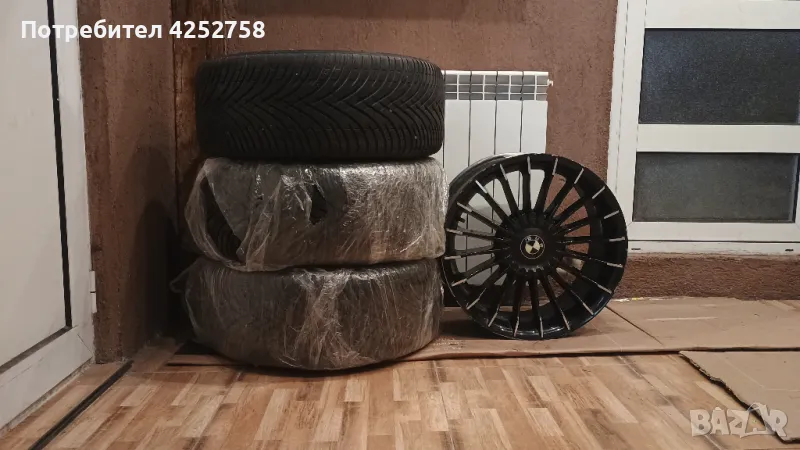 18" Алуминиеви джанти alpina, със зимни гуми за BMW оригинал., снимка 1