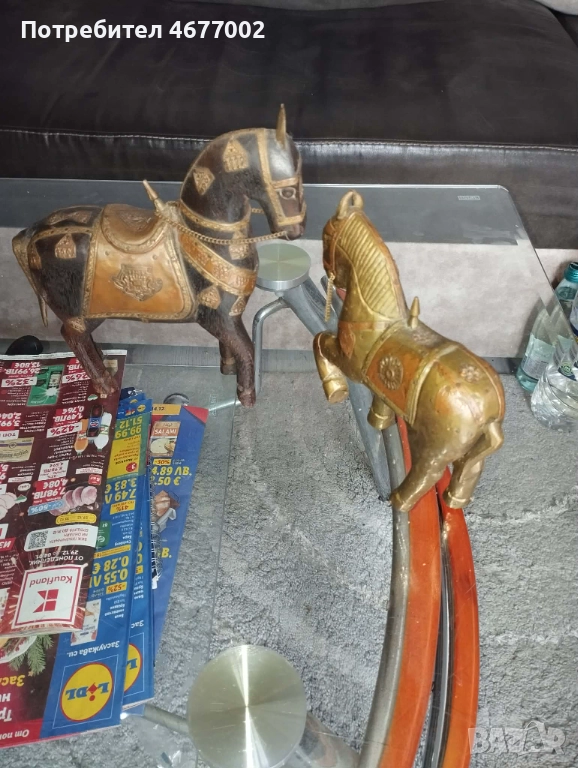 Кончета от дърво мед и бронз, снимка 1