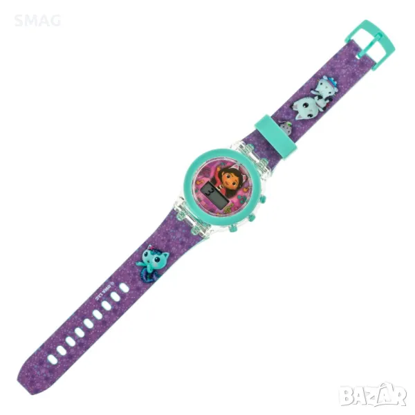 Детски цифров 3D светещ ръчен часовник Gabby's Dollhouse S_1233757, снимка 1