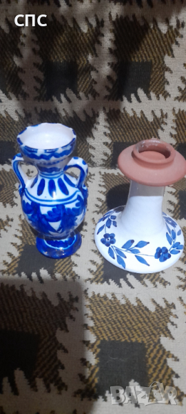 Комплект ваза и свещник , снимка 1