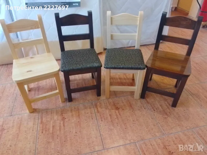 Детски столчета от масив, снимка 1