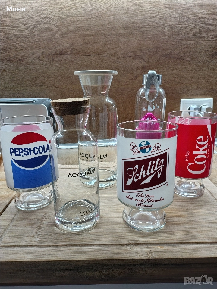 Бутилки, чаши различни видове , снимка 1