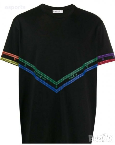 €799 Автентична мъжка тениска Givenchy Multicolored Chain , снимка 1