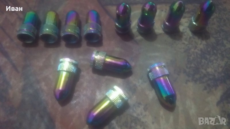 *ТОП* Капачки за вентили винтили тип патрони за автомобил , мотопед , мотор , колело и т.н., снимка 1