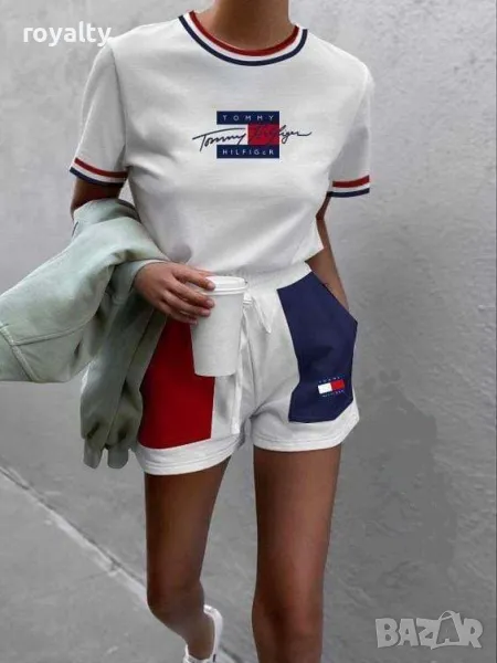 Tommy Hilfiger дамски къси летни комплекти Различни цветове , снимка 1