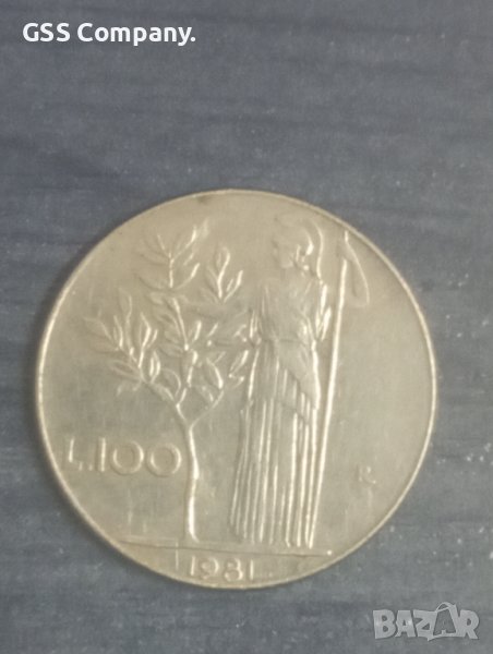 100 лири (1981) Италия , снимка 1