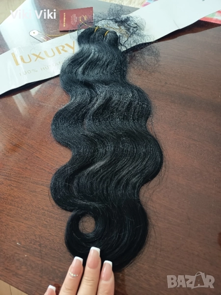 Естествена Индийска коса 110гр.50см., снимка 1