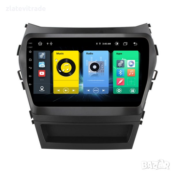 HYUNDAI SANTA FE IX45 2013 - 2017 - 9'' Андроид Навигация, 9134, снимка 1