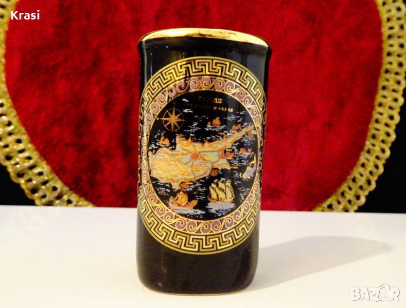 Чаша от Кипър,злато,поставка за запалка., снимка 1