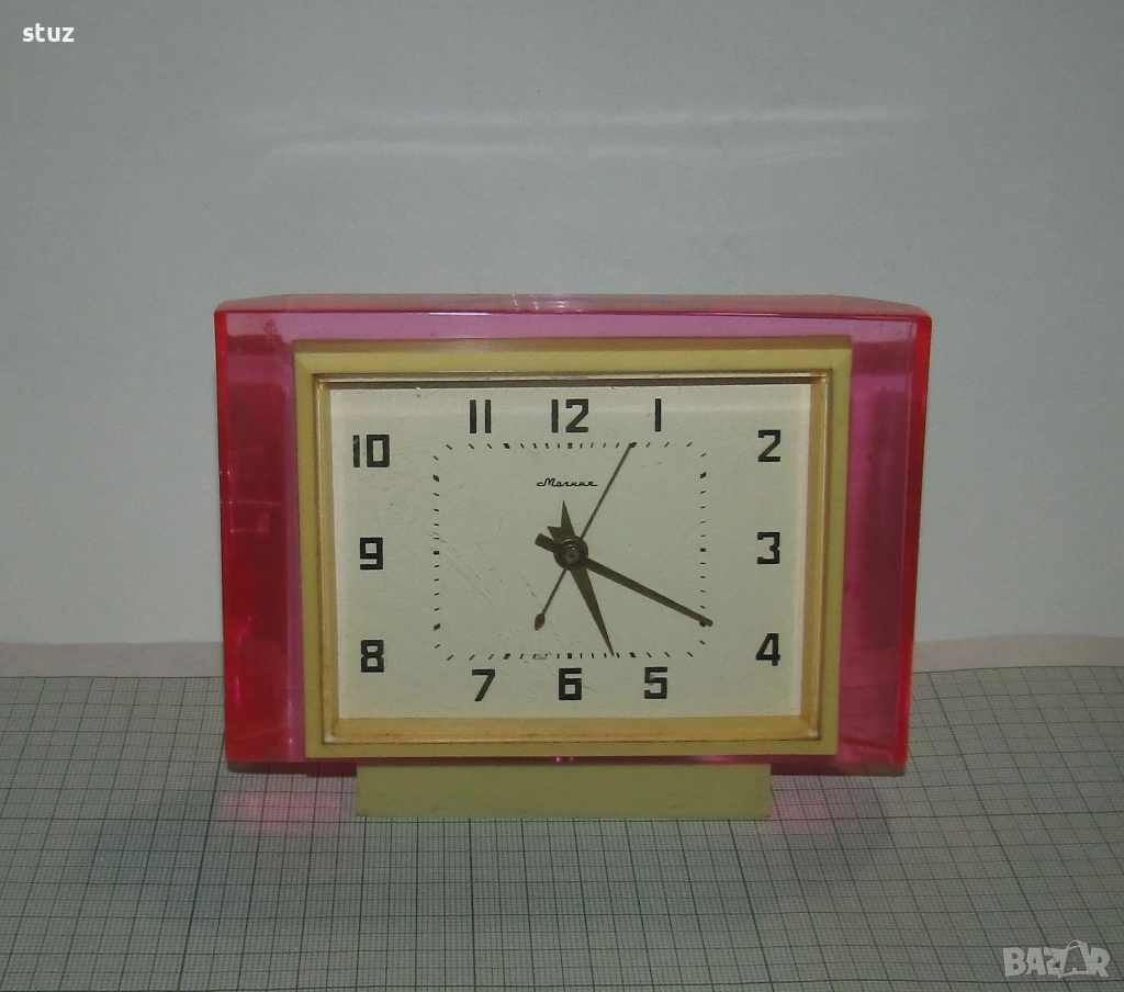 Настолен часовник Молния, механичен, седмичен, снимка 1