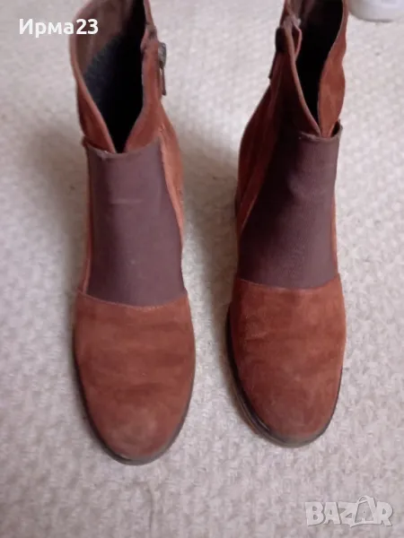 Велурени дамски боти, снимка 1