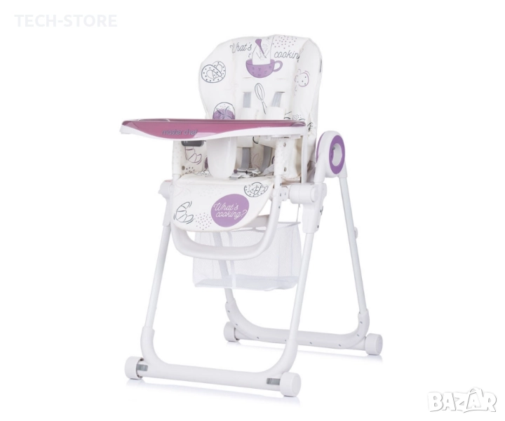 Детско столче за хранене Chipolino Master Chef, люляк , снимка 1