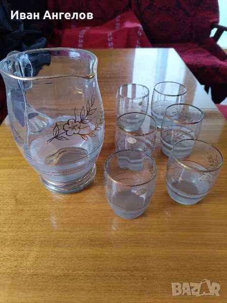 Нов стъклен сервиз за вино , снимка 1
