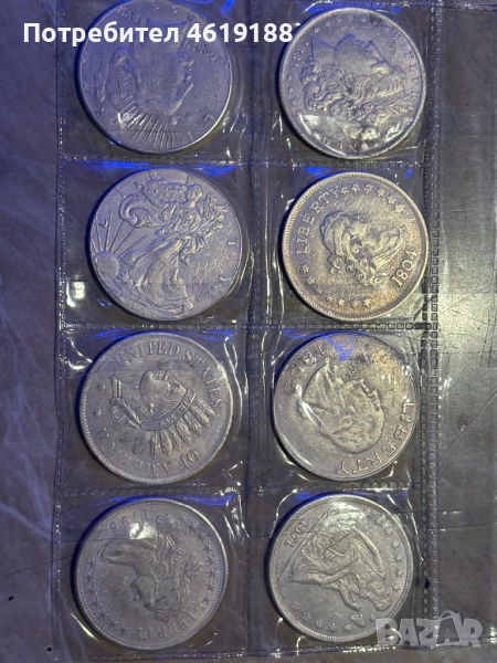 Колекция от монети един американски долар , снимка 1