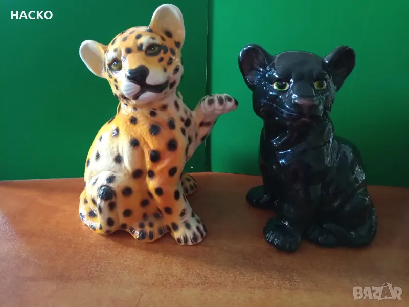 Порцеланови Фигури ТИГЪРЧЕ И ПУМА Внос от Германия, снимка 1