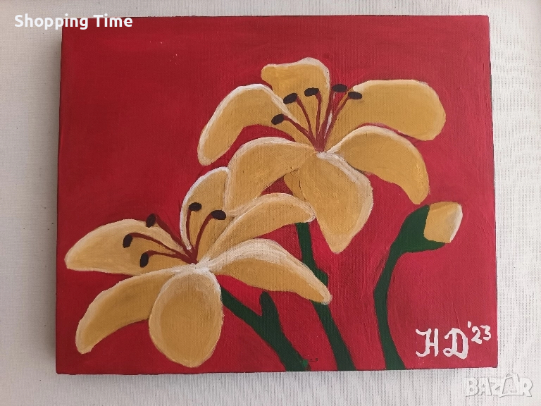 НОВА картина, рисувана с акрил, 20×30см, Спиди/лично предаване, снимка 1