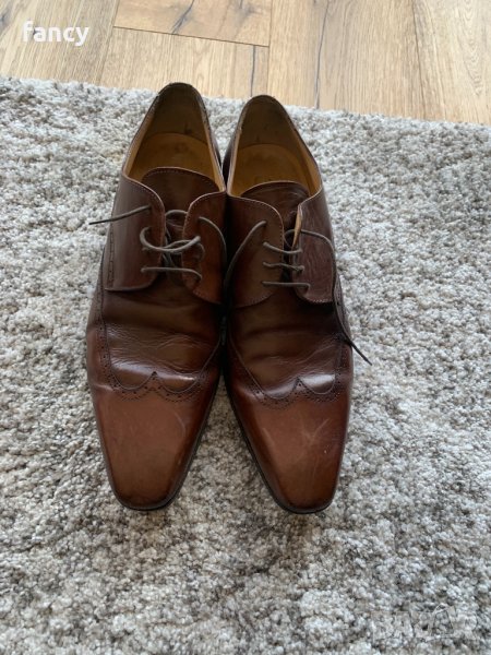 Мъжки кафяви обувки Rollmann - естествена кожа, снимка 1