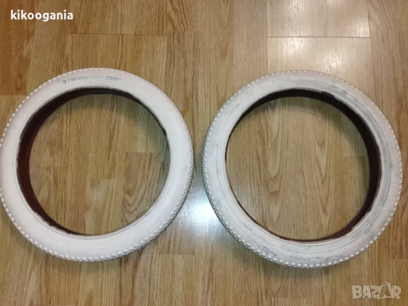 2 броя гуми 14 х 1.5 BTWIN HYBRID, снимка 1