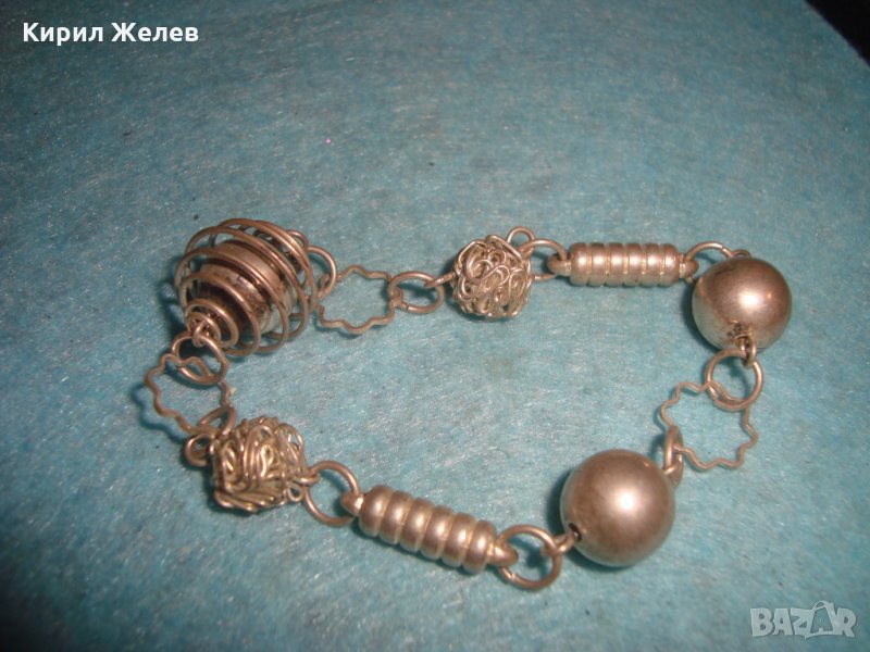 ПОСРЕБРЕНА ХЕНД-МЕЙД АРТ ИЗРАБОТКА ГРИВНА 6179, снимка 1