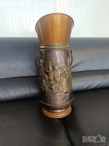 Голяма медна кана,ваза, снимка 1