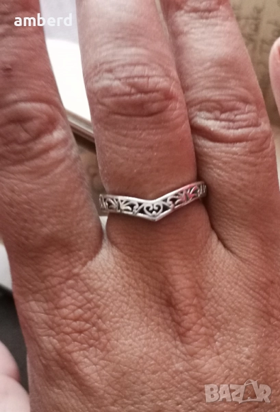 Сребърен пръстен модел R119, снимка 1