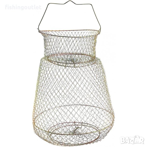 Сгъваем метален живарник за риболов, различни размери , снимка 1