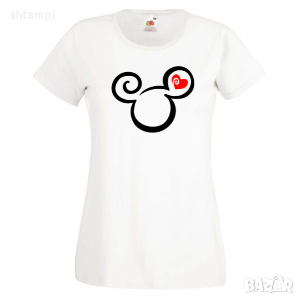 Дамска тениска Mickey Head Love Мини Маус,Микки Маус.Подарък,Изненада,, снимка 1