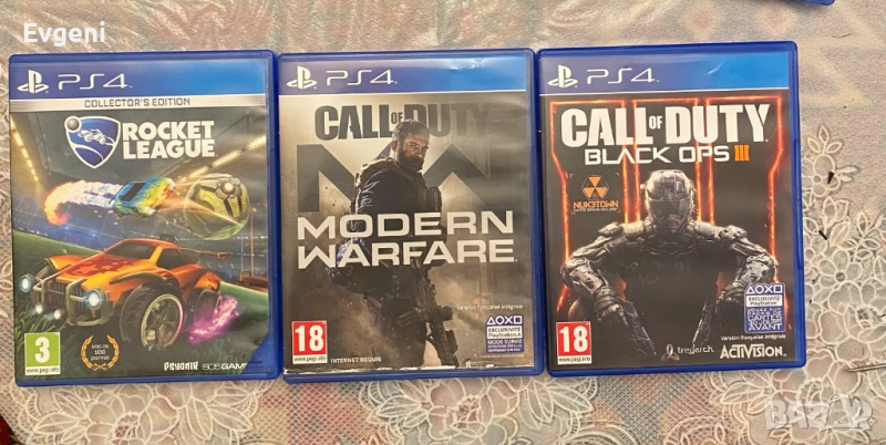 Rocket League Call of Duty Modern Warfare, Black Ops 3 III PS4 Игри, снимка 1
