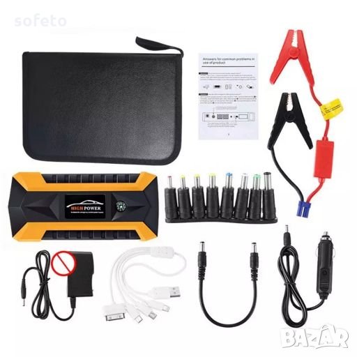 Стартерно устройство - директен старт без зареждане за автомобил + power bank jumper, снимка 1