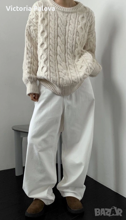 Зимен пуловер унисекс STEFANEL - автентичен италиански шик от чиста нова вълна, снимка 1