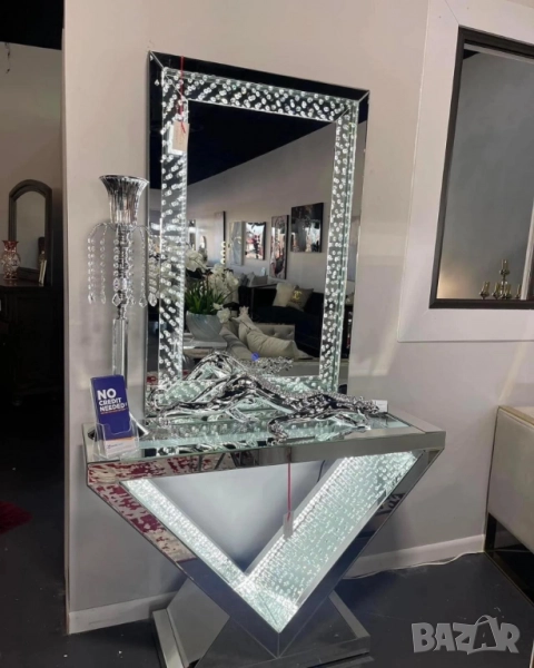 Стилно LED огледало, снимка 1