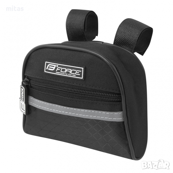 Чанта за велосипед F MINI, монтаж на кормило, черна, снимка 1