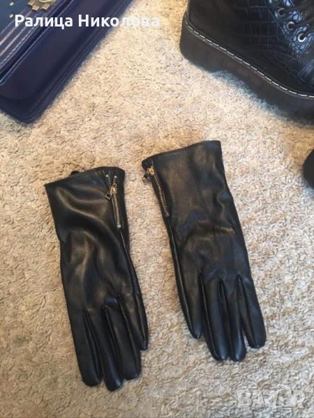 Дамски ръкавици С размер кожа , снимка 1