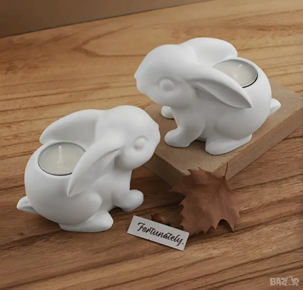 Молд свещник заек, снимка 1