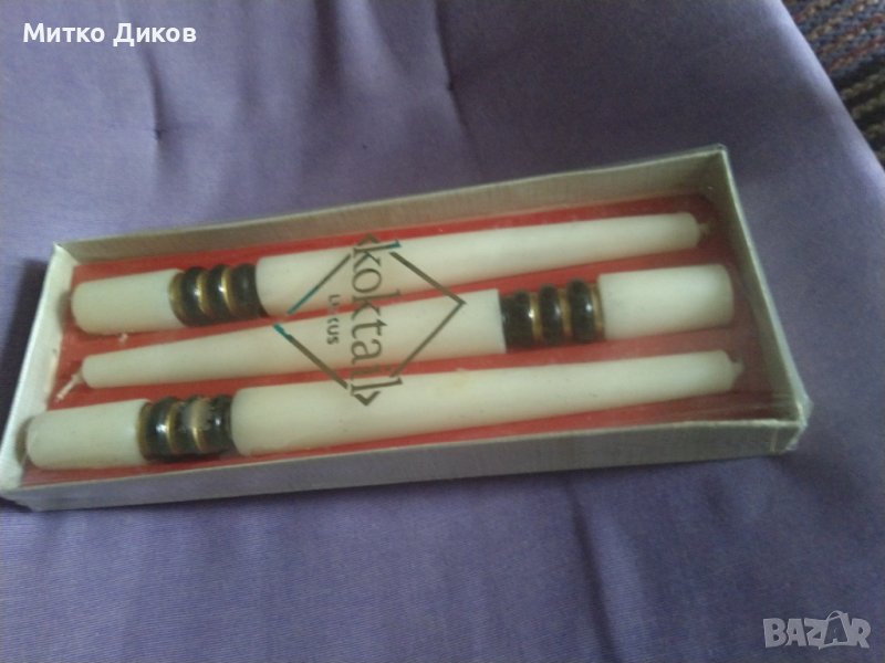 Маркови Словакия свещи koktail luxus 3 броя за специални поводи 220мм, снимка 1