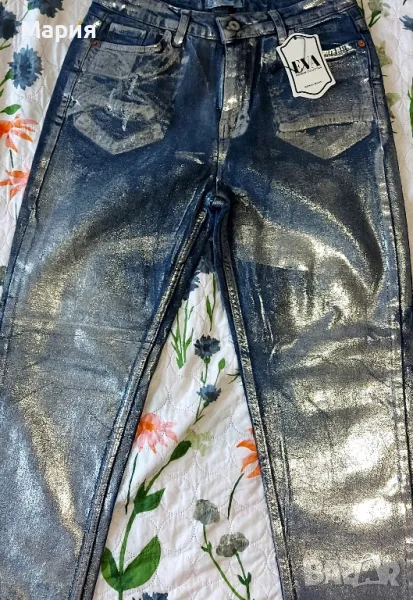 Дънки с металически ефект , снимка 1