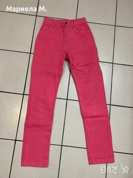 Дънки висока талия, прави, XS, нови, снимка 1