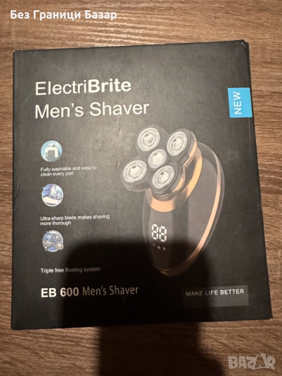 Нова Електрическа Самобръсначка EB600 5 Глави Мокро Сухо бръснене мъже, снимка 1