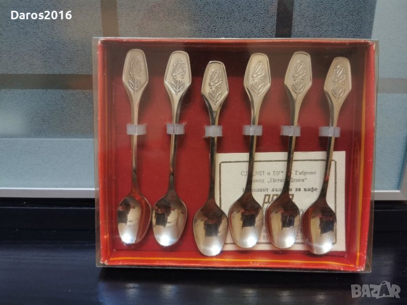 Комплект лъжички за кафе Роза , снимка 1