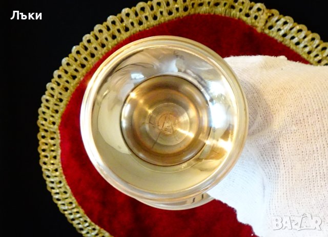 WMF посребрен свещник с етикет,240 гр. , снимка 4 - Антикварни и старинни предмети - 43846126