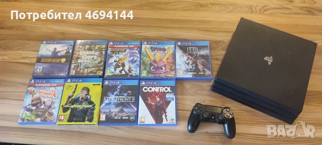 Playstation 4 Pro - с 9 игри