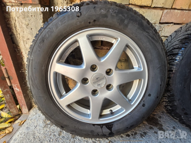 Лети джанти 15цола 5х112 с зимни гуми , снимка 2 - Гуми и джанти - 52105833