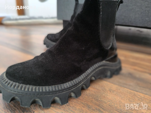 Ест.велур с вата ,39номер, снимка 4 - Дамски боти - 53145727