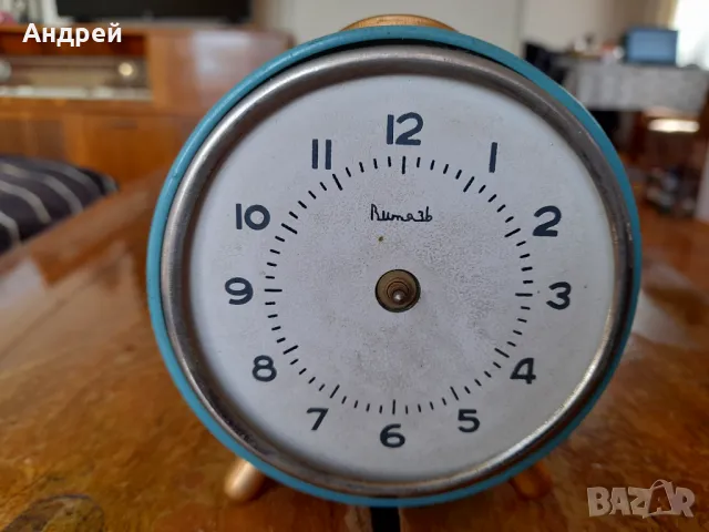 Стар настолен часовник Витязь #3, снимка 2 - Други ценни предмети - 47728516
