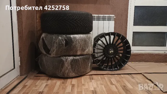 18" Алуминиеви джанти alpina, със зимни гуми за BMW оригинал.