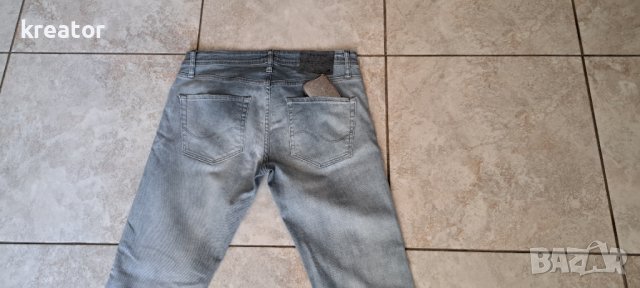 jack&jones intelligence размер 32 мъжки дънки slim fit tim вталени леко ластични мише сиво , снимка 12 - Дънки - 40485155